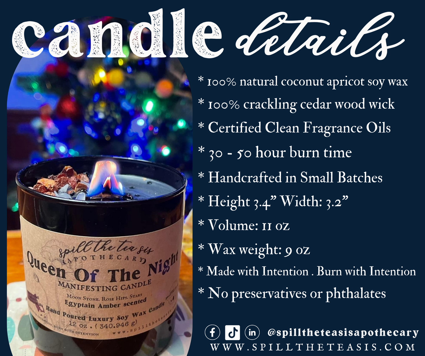 Campfire Stories Intention Soy Wax Candle - 9oz - JAR COLOR MAY VARY