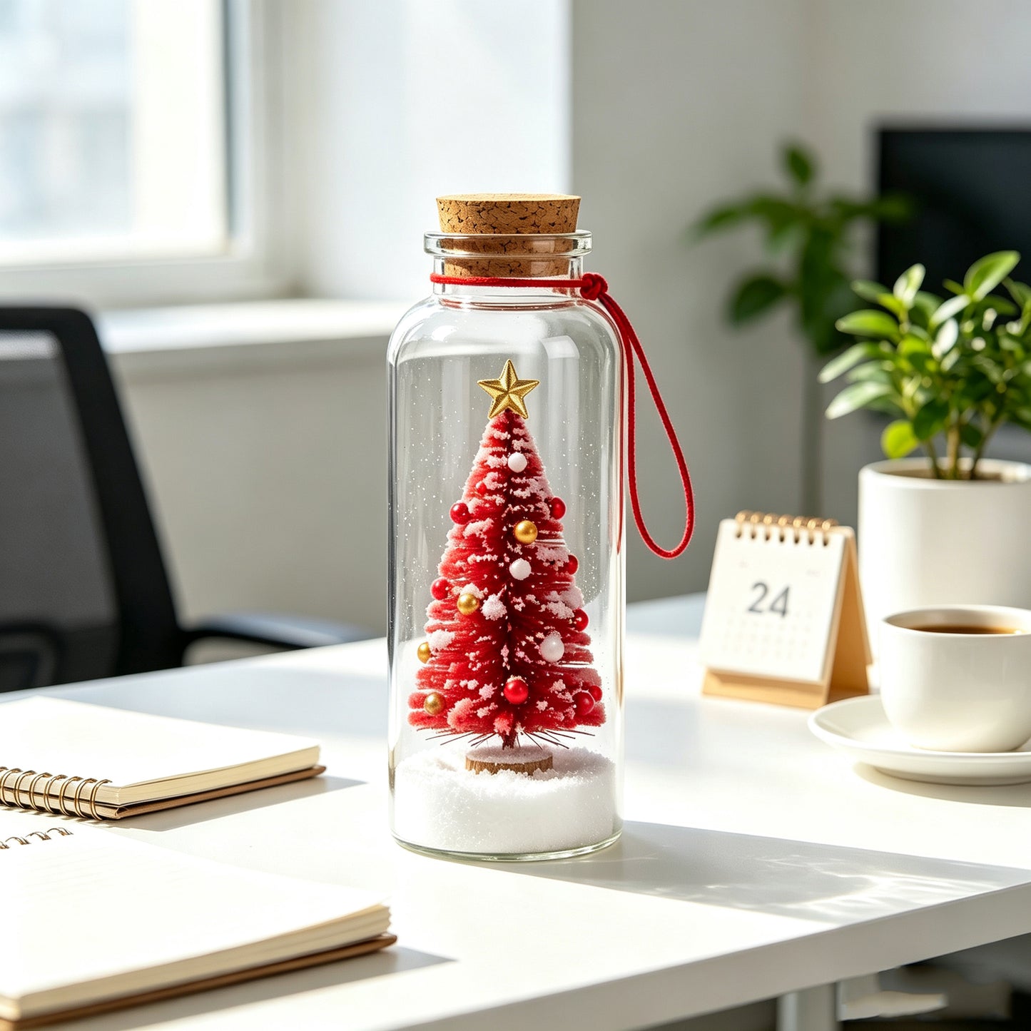8" Recordable Christmas Tree Message In A Bottle