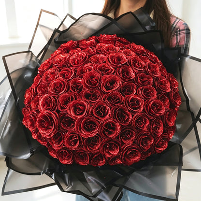 Limited Time Christmas In July Discount: Luxury No-Fade Rose Bouquet