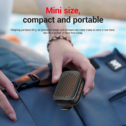 Clip-On IPX7 Waterproof Bluetooth Mini Speaker