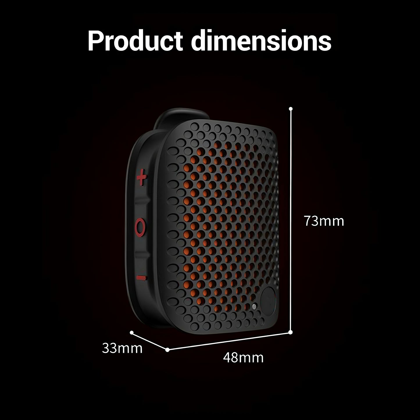 Clip-On IPX7 Waterproof Bluetooth Mini Speaker