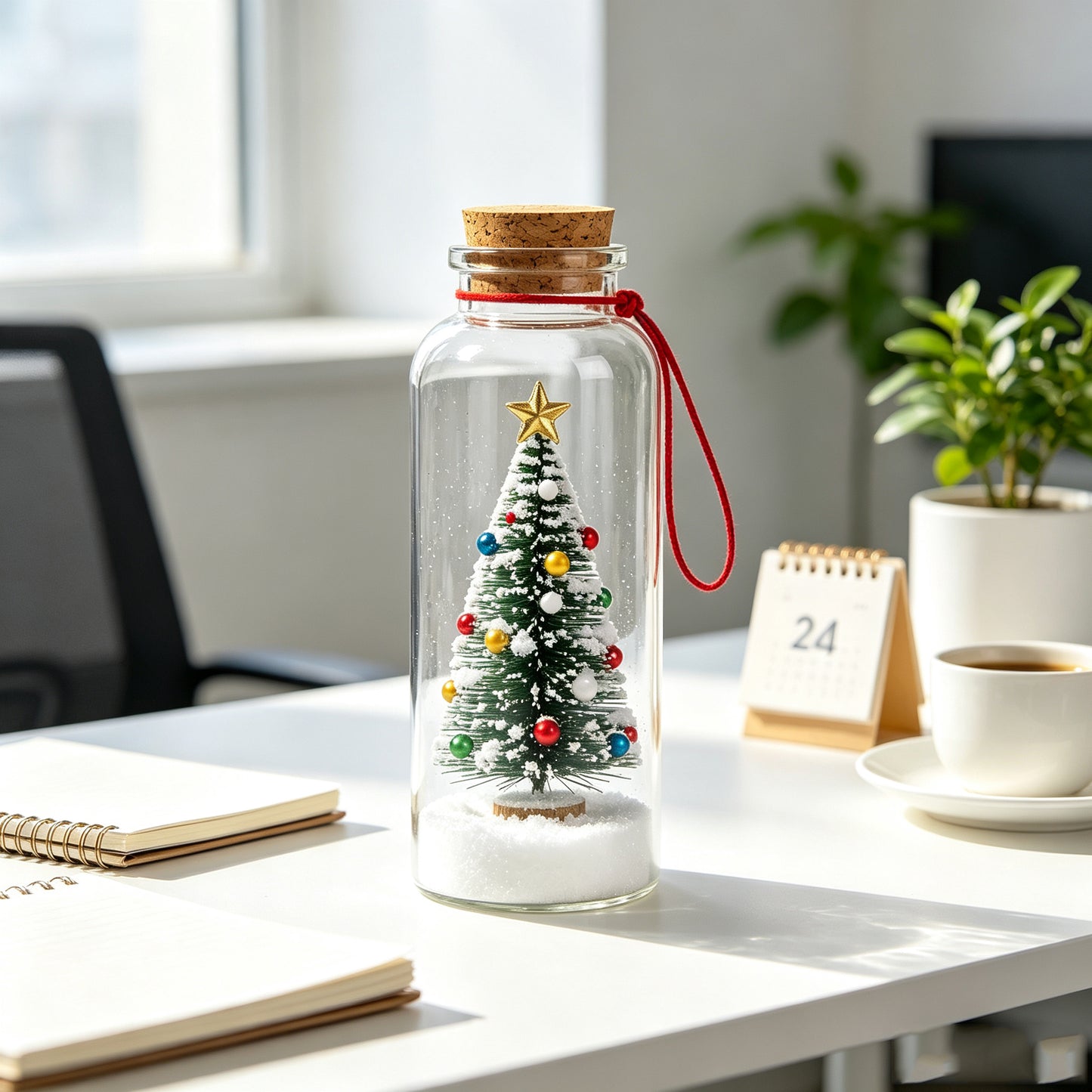 8" Recordable Christmas Tree Message In A Bottle