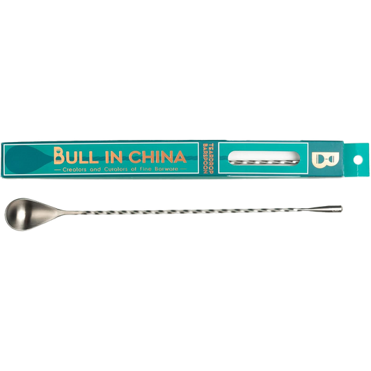 BULL IN CHINA Teardrop Barspoon - 12" Stainless Steel