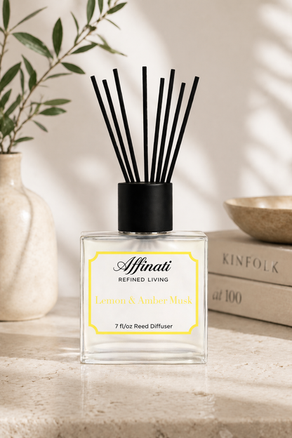 Lemon & Amber Musk Reed Diffuser