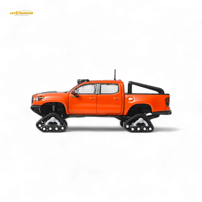 GCD Toyota Tacoma Orange Red 3PMSF Tires 1:64
