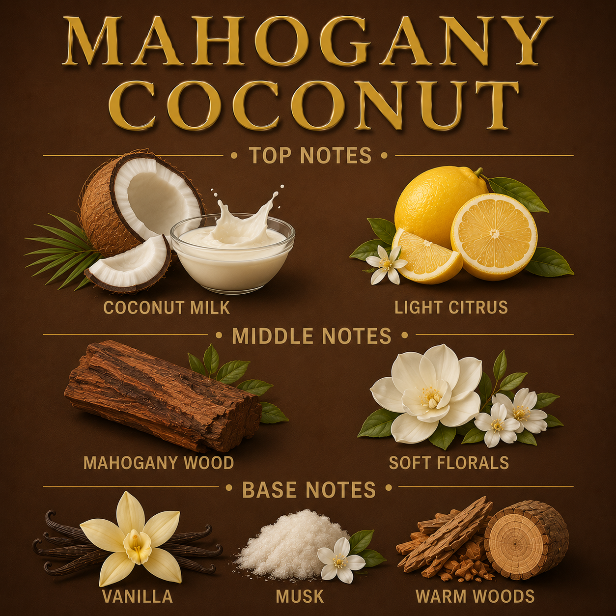 Mahogany Coconut Reed Diffuser