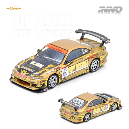 INNO64 Top Secret Silvia S15 D1GP 2004 Gold 1:64