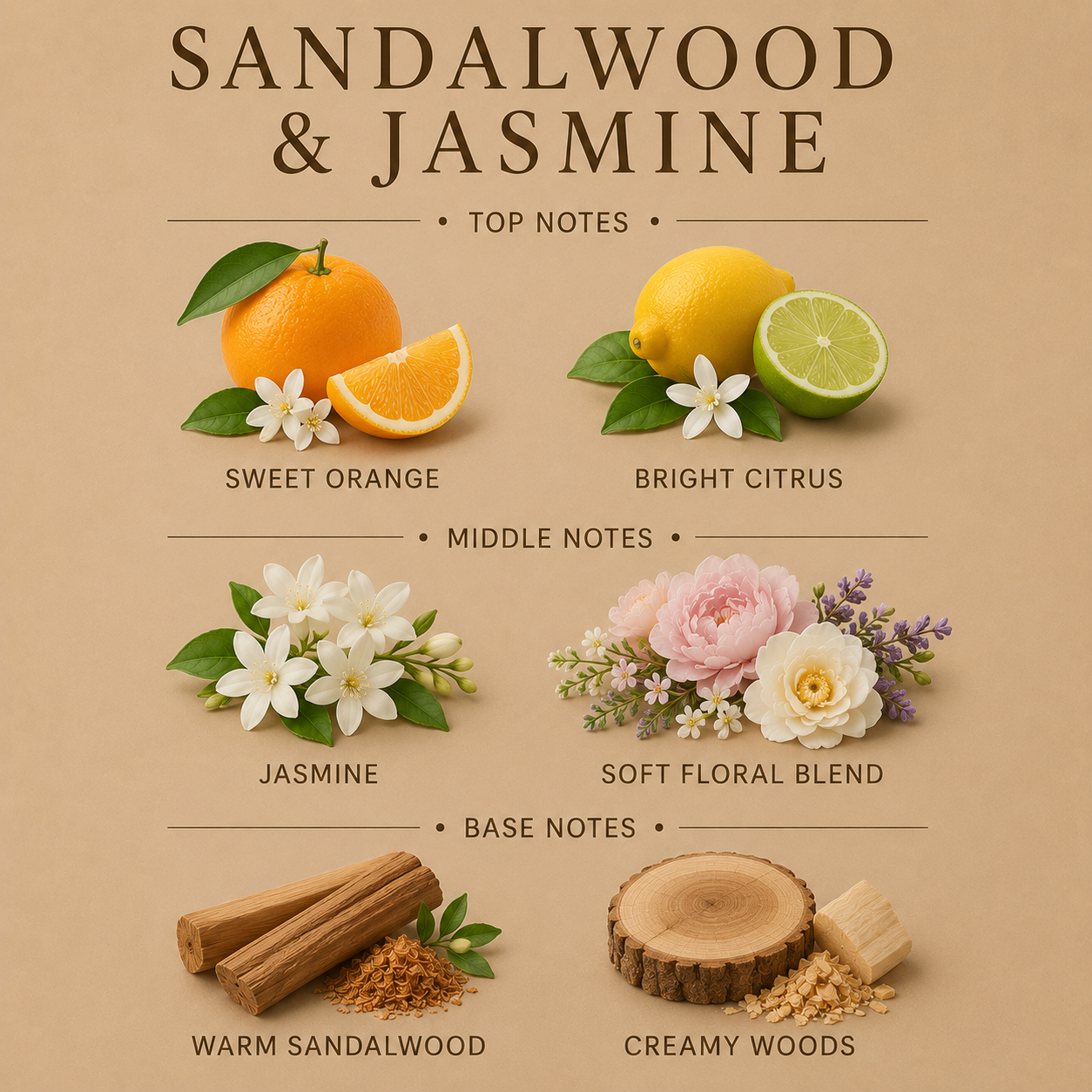 Sandalwood & Jasmine Whipped Soap