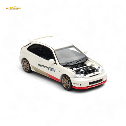 Motorhelix Honda Civic EK9 MUGEN White 1:64