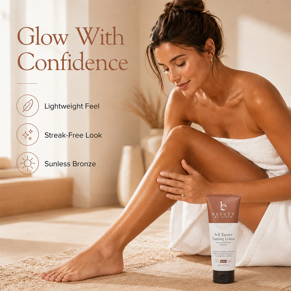 Self Tanner Body Lotion- Best Gradual Natural Bronzed Sunless