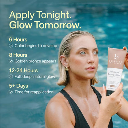 Self Tanner Body Lotion- Best Gradual Natural Bronzed Sunless